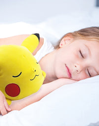 Pokemon 18” Plush Sleeping Pikachu - Cuddly Must Have Fans - Plush Perfect for Traveling, Car Rides, Nap Time, and Play Time!
