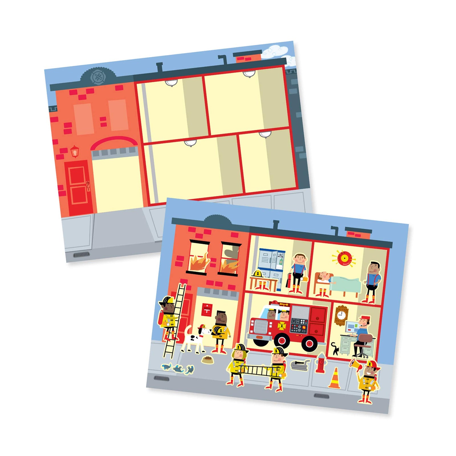 Melissa & Doug Reusable Sticker Pad: My Town - 200+ Stickers and 5 Scenes