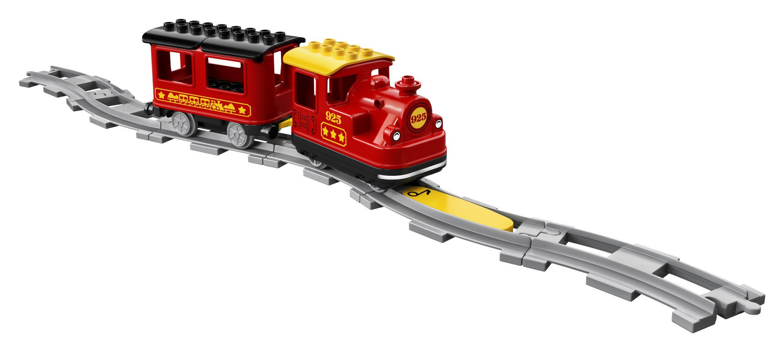 LEGO DUPLO Steam Train 10874 Remote-Control Building Blocks Set Helps Toddlers Learn, Great Educational Birthday Gift (59 Pieces)