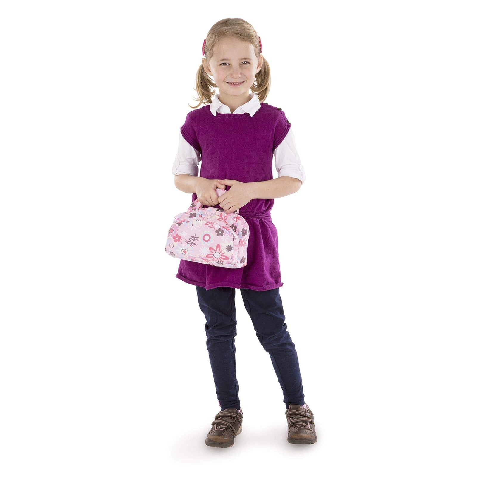 Melissa & Doug Doll Feeding and Changing Accessories - Bib, Bag, Diaper, Wipes, Utensils, Bottles