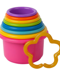 The First Years Stack up Cup Toys, Multi, 8 Count, Pack of 9

