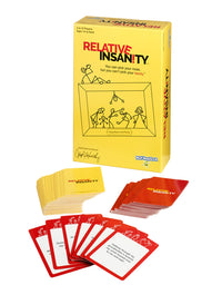 Relative Insanity -- Hilarious Party Game -- From Comedian Jeff Foxworthy -- Ages 14+ -- 4+ Players
