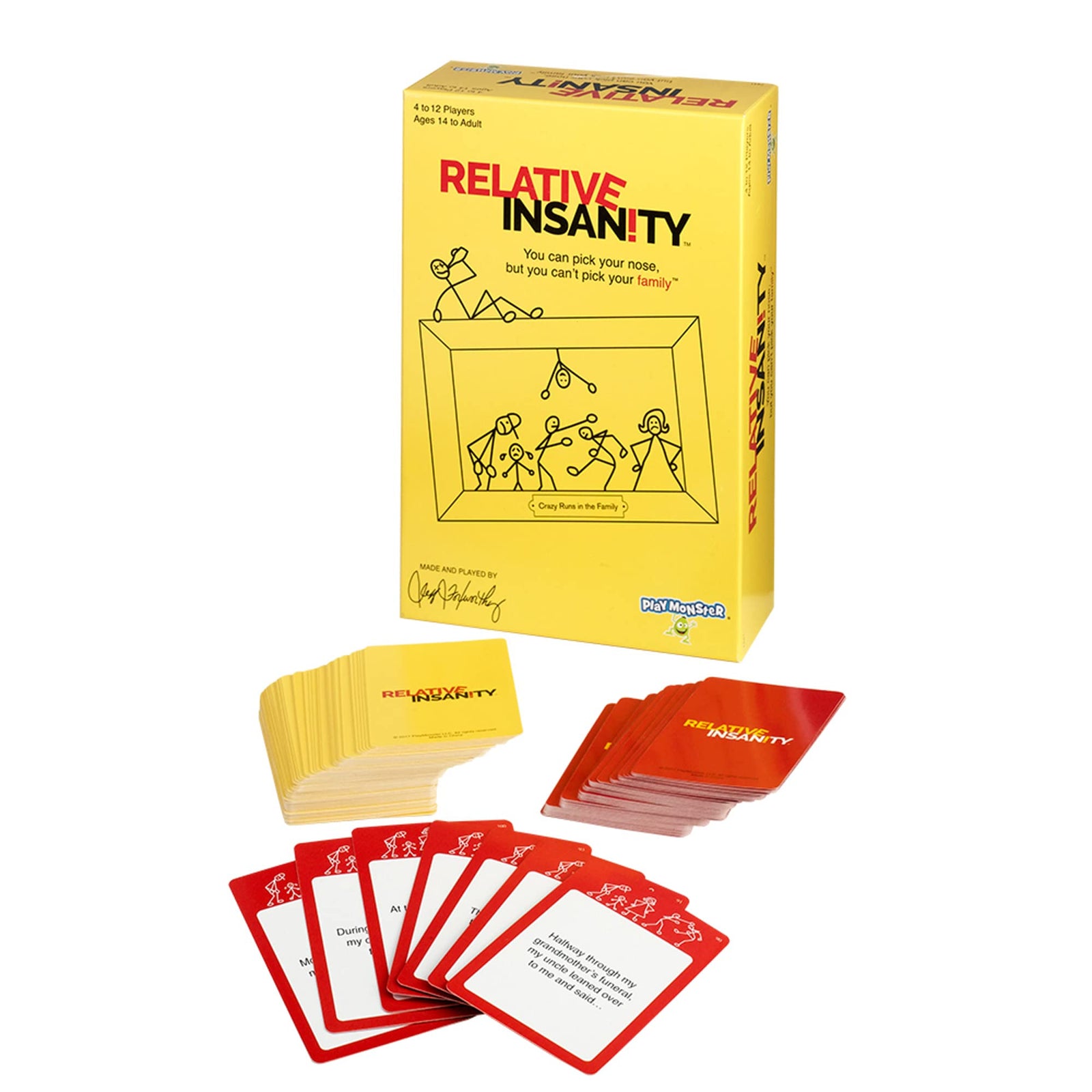 Relative Insanity -- Hilarious Party Game -- From Comedian Jeff Foxworthy -- Ages 14+ -- 4+ Players