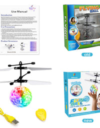 Betheaces Flying Ball Toys, RC Toy for Kids Boys Girls Gifts Rechargeable Light Up Ball Drone Infrared Induction Helicopter with Remote Controller for Indoor and Outdoor Games
