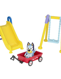 Bluey Park Playset 2.5" Figure, Wagon, Swing Set, and Slide
