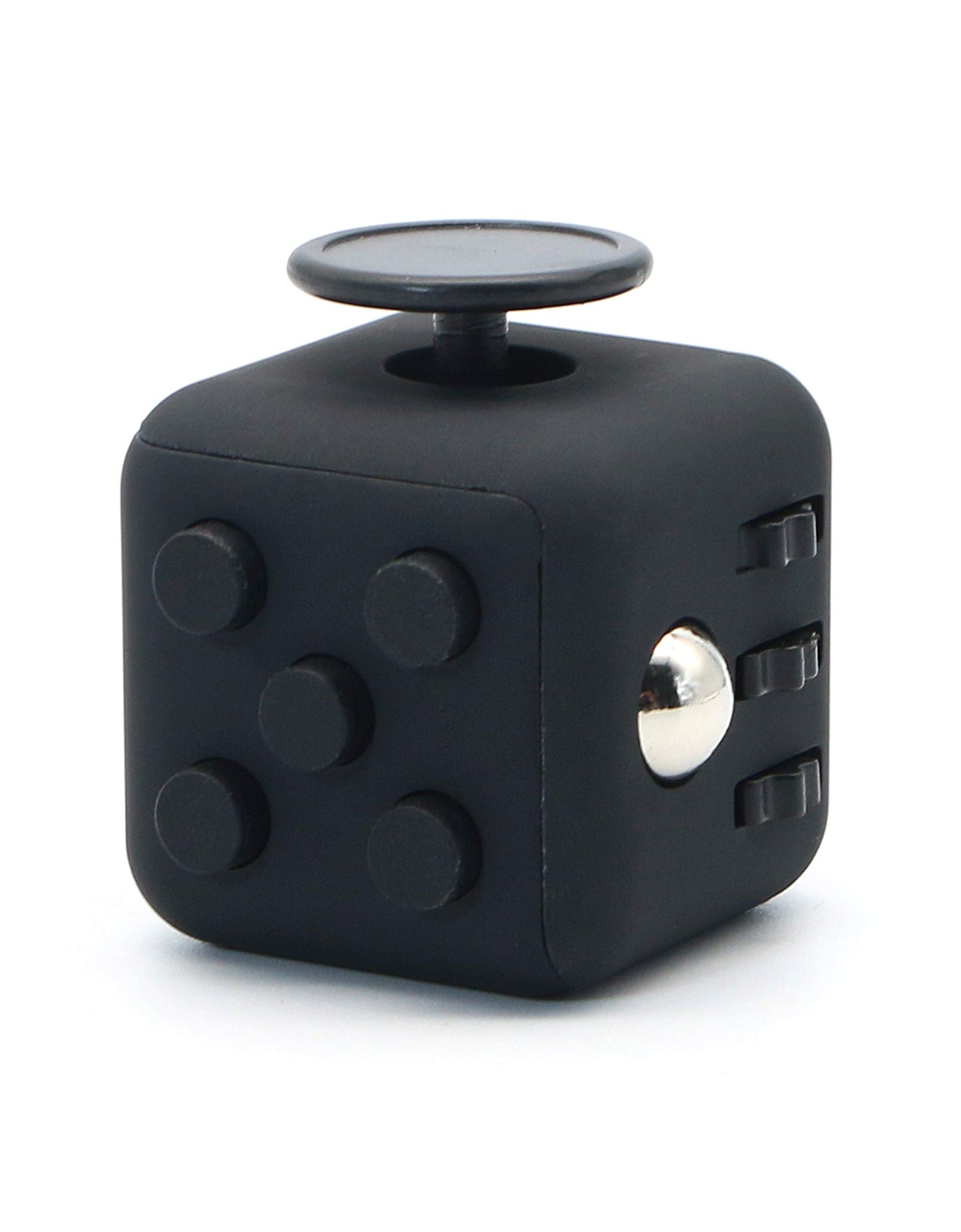 Appash Fidget Cube Stress Anxiety Pressure Relieving Toy Great for Adults and Children[Gift Idea][Relaxing Toy][Stress Reliever][Soft Material] (Black&Black)