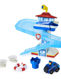 Paw Patrol, Adventure Bay Bath Playset with Light-up Chase Vehicle, Bath Toy for Kids Aged 3 and up
