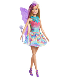 Barbie Dreamtopia Advent Calendar: Blonde Doll, 3 Fairytale Doll Fashions, 10 Accessories and 10 Storytelling Pieces Including 3 Pets, for 3 to 7 Years Old
