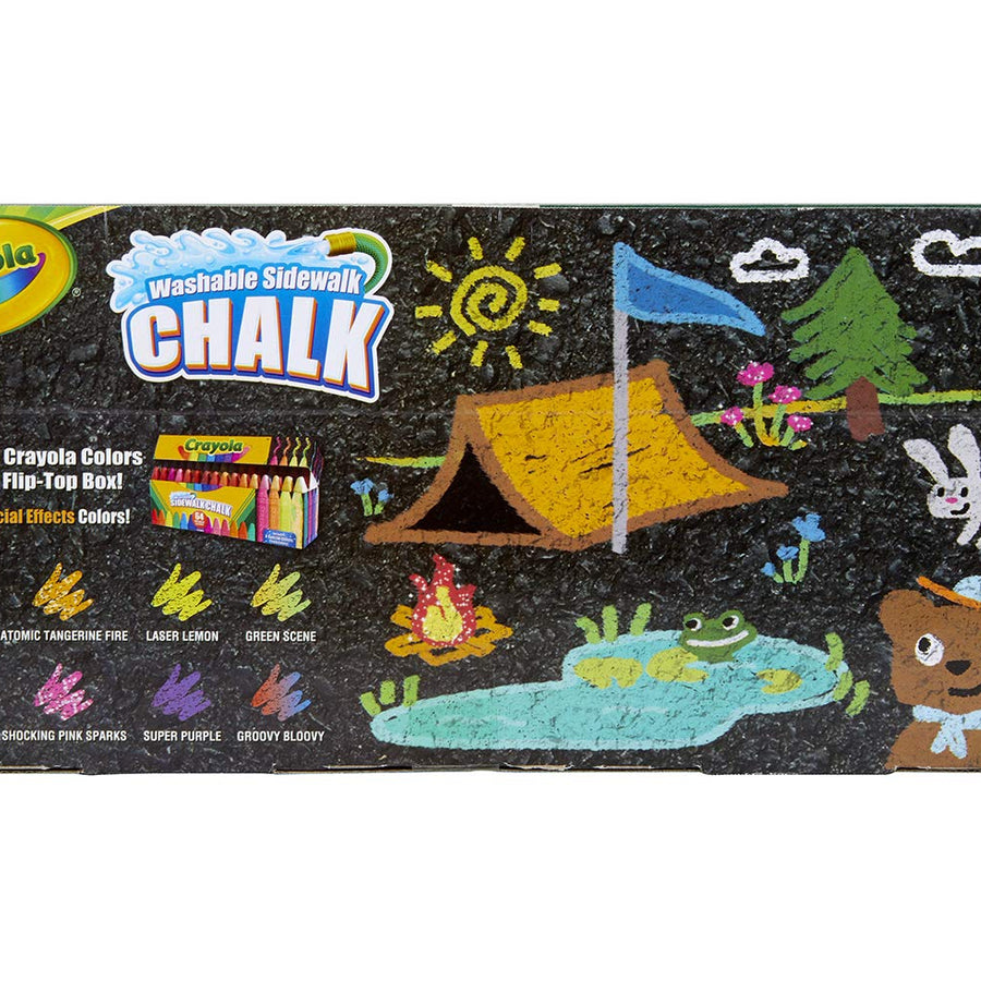 Crayola Sidewalk Chalk, Washable, Outdoor, Gifts for Kids, 64 Count