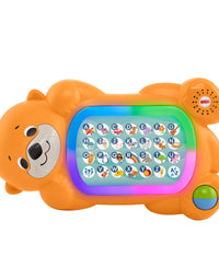 Fisher-Price Linkimals A to Z Otter - Interactive Educational Toy with Music & Lights for Baby Ages 9 Months & Up, Multicolor
