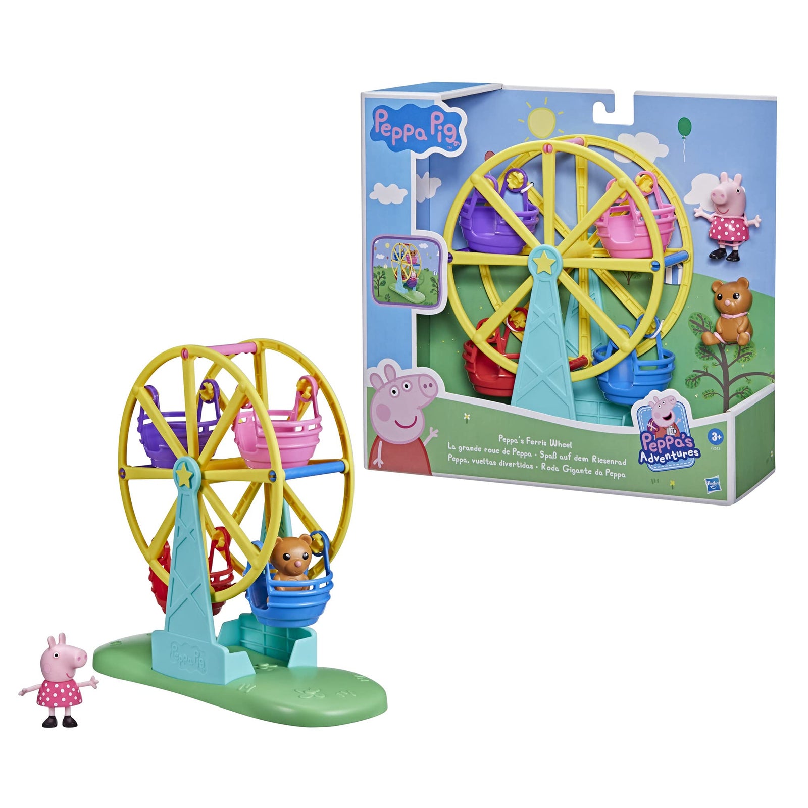 Hasbro Peppa Pig Peppa’s Adventures Peppa’s Ferris Wheel Playset Preschool Toy, with Peppa Pig Figure and Accessory for Kids Ages 3 and Up