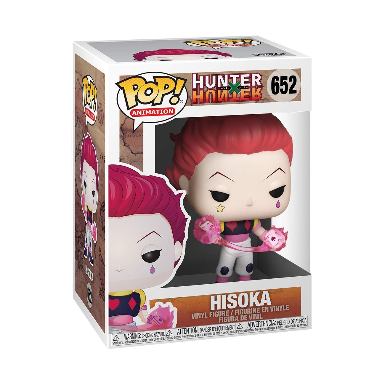 Funko Pop! Animation: Hunter x Hunter - Hisoka, Multicolor ,3.75 inches