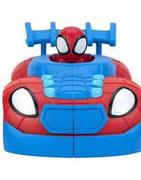 Spidey and His Amazing Friends 2 n 1 Web Strike Feature Vehicle - Must-Have Toy for All Fans

