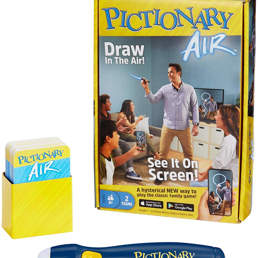 Pictionary Air Drawing Game, Family Game with Light-up Pen and Clue Cards, Links to Smart Devices, Makes a Great Gift for 8 Year Olds and up [Amazon Exclusive]