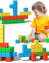 Magnetic Blocks, 28 Pieces 1.34 inch Large Magnetic Building Blocks, 3D Magnetic Cubes for Kids, Preschool Educational Construction Kit, Sensory Montessori Toys Kids Blocks for Boys Girls Toddlers
