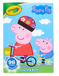 Crayola Peppa Pig Coloring Book with Stickers, Gift for Kids, 96 Pages, Ages 3, 4, 5, 6
