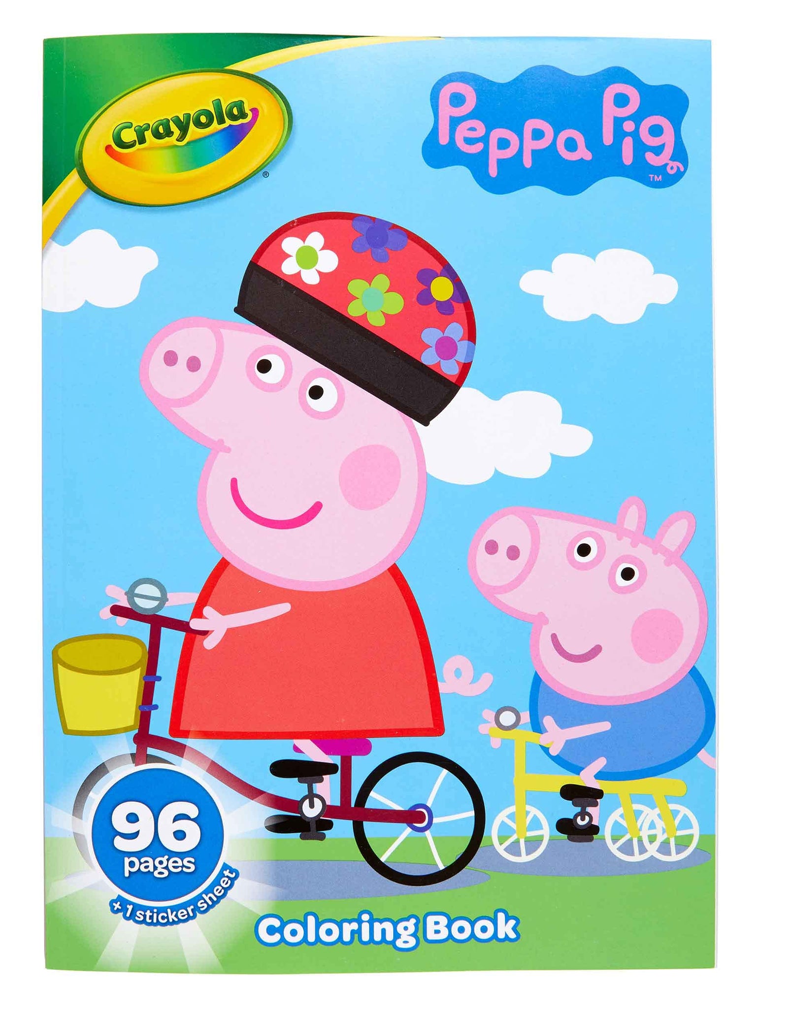 Crayola Peppa Pig Coloring Book with Stickers, Gift for Kids, 96 Pages, Ages 3, 4, 5, 6