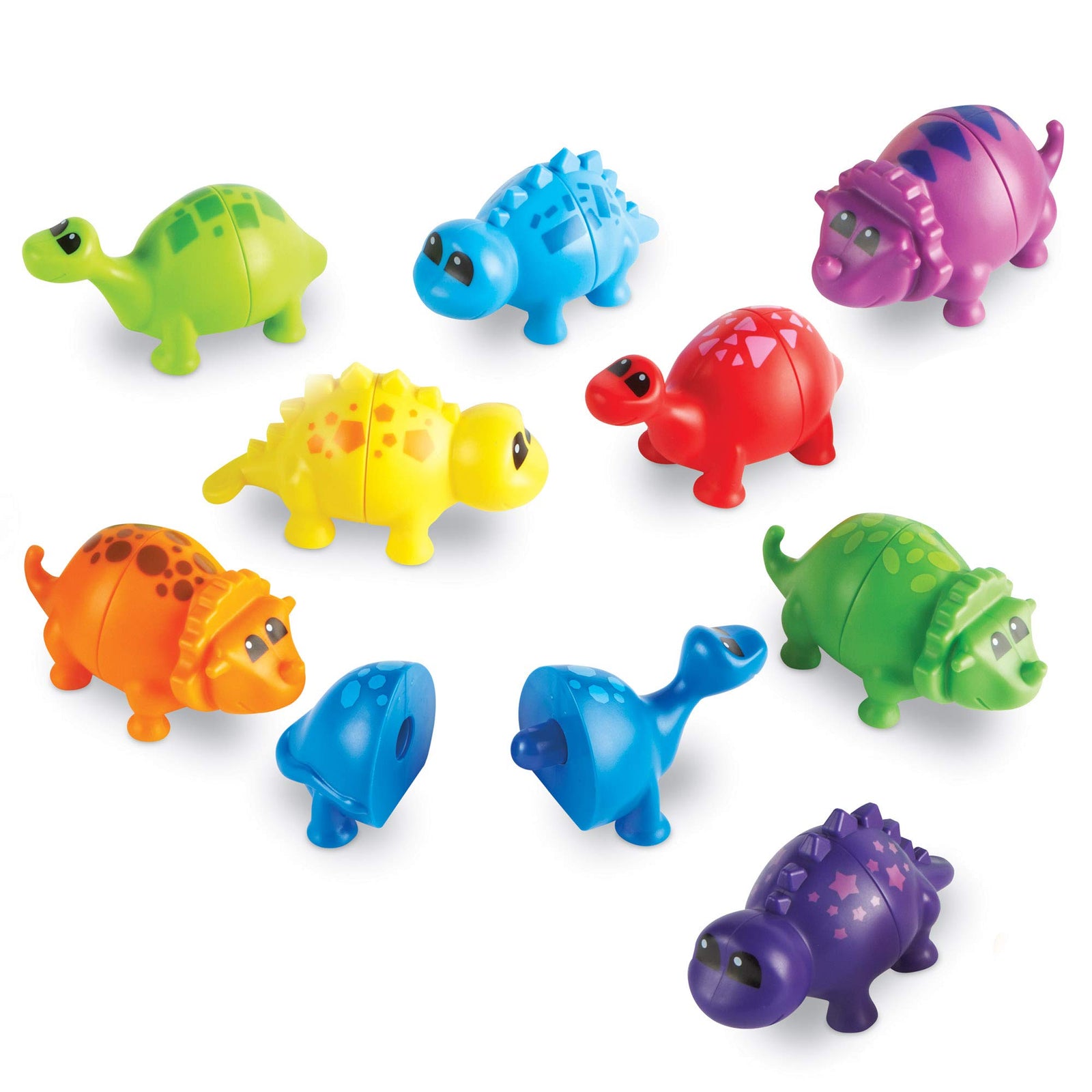 Learning Resources Snap-n-Learn Matching Dinos, Fine Motor, Counting & Sorting Toy, Shape Sorting, 18 Pieces, Dinosaurs Toys , Ages 18+ months