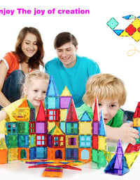 Magnetic Tiles Building Blocks STEM Magnet Blocks Toys for 3+ Year Old Boys and Girls,Educational Toy Gifts for Toddlers Kids Develop Children's Ability to Observe,Imagine,Practice.
