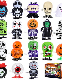 Max Fun 18pcs Halloween Toys Wind Up Toy Assortment for Kids Halloween Party Favors Treat Bag Stuffers Goody Bag Filler Halloween Treats Prizes
