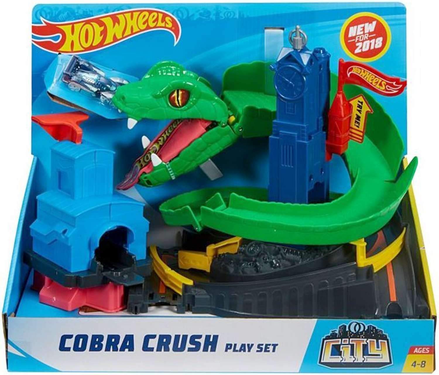 Hot Wheels City Cobra Crush Playset [Amazon Exclusive]