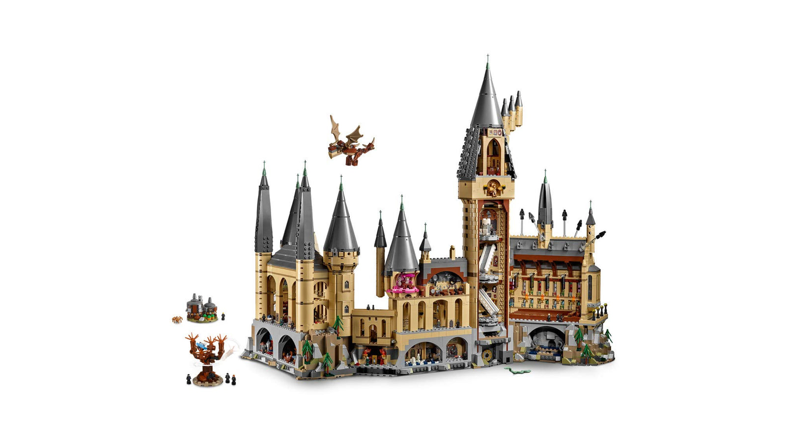 LEGO Harry Potter Hogwarts Castle 71043 Castle Model Building Kit with Harry Potter Figures Gryffindor, Hufflepuff, and More (6,020 Pieces)