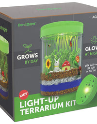 Light-Up Terrarium Kit for Kids - STEM Activities Science Craft Kits - Kids Crafts Gifts for Kids - Educational Kids Toys - Arts and Crafts for Girls & Boys Ages 4 5 6 7 8-12 Year Old Boy & Girl Gift
