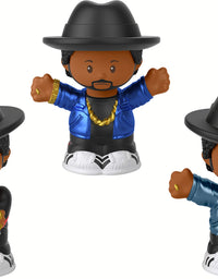 Fisher-Price Little People Collector Run DMC, Set of 3 Figures Styled Like The Iconic Hip Hop Group for Fans Ages 1-101 [Amazon Exclusive]
