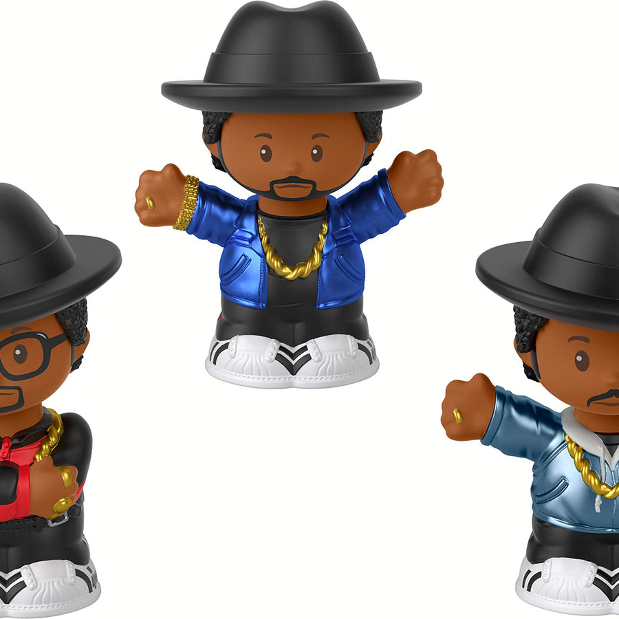 Fisher-Price Little People Collector Run DMC, Set of 3 Figures Styled Like The Iconic Hip Hop Group for Fans Ages 1-101 [Amazon Exclusive]