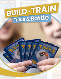 200 Assorted Pokemon Cards - 3 GX Ultra Rares, 4 Rare Cards, 3 Holographics, 90 Common/Uncommons, and 100 Energy Cards - Includes Golden Groundhog Treasure Chest Storage Box
