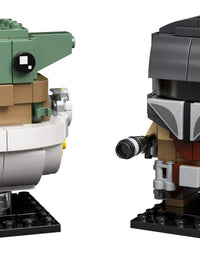 LEGO BrickHeadz Star Wars The Mandalorian & The Child 75317 Building Kit, Toy for Kids and Any Star Wars Fan Featuring Buildable The Mandalorian and The Child Figures (295 Pieces)
