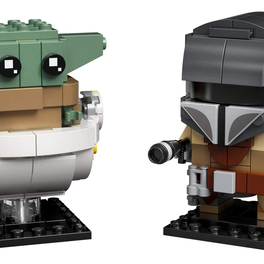 LEGO BrickHeadz Star Wars The Mandalorian & The Child 75317 Building Kit, Toy for Kids and Any Star Wars Fan Featuring Buildable The Mandalorian and The Child Figures (295 Pieces)