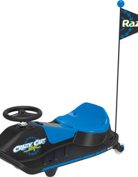 Razor Crazy Cart Shift - 12V Electric Drifting Go Kart for Kids - New High/Low Speed Switch and Simplified Drifting System
