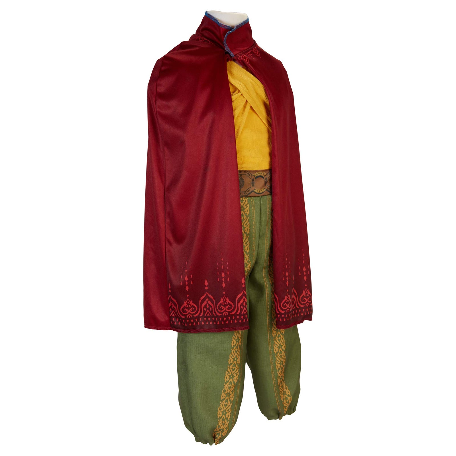 Disney Raya Warrior Costume Outfit with Cape for Girls Size 4-6X [Amazon Exclusive] Brown
