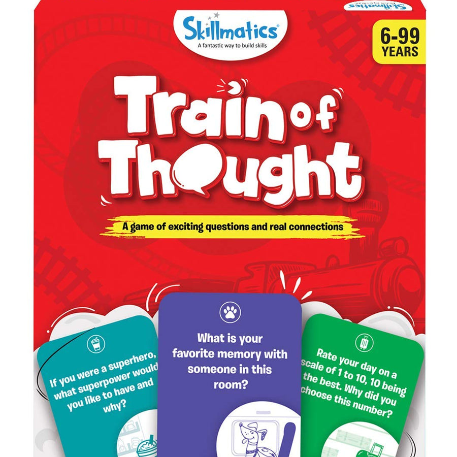 Skillmatics Card Game : Train of Thought | Gifts, Stocking Stuffer, Travel & Family Party Game for 6 Year Olds and Up