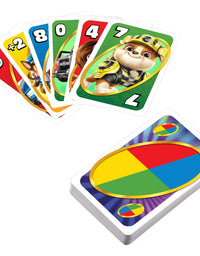 UNO Junior PAW Patrol Card Game with 56 Cards 2-4 Players, Gift for Kids 3 Years Old & Up,Multicolor,HGD13
