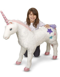 Melissa & Doug Giant Unicorn - Lifelike Stuffed Animal (over 2 feet tall)
