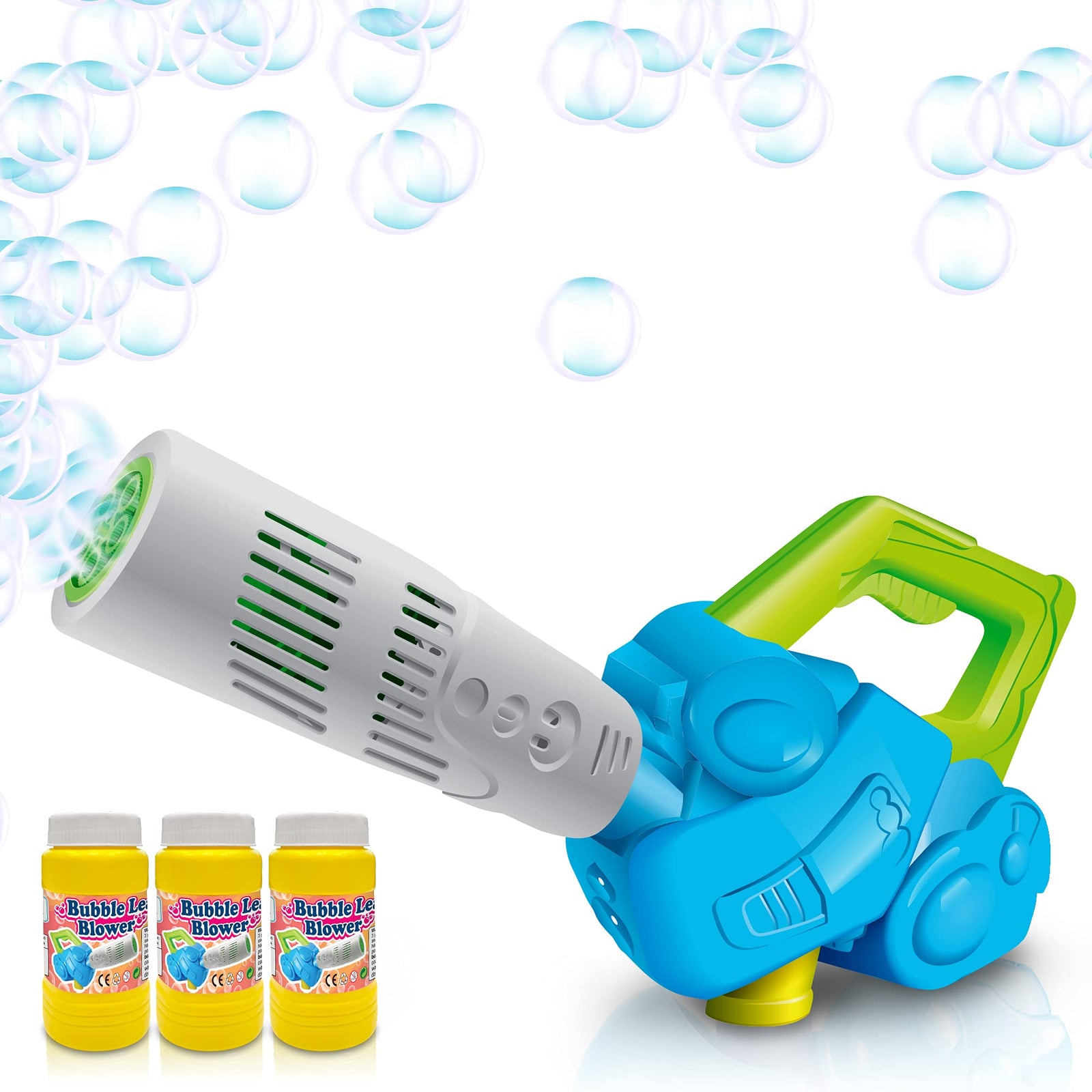ArtCreativity Bubble Leaf Blower, Bubble Solution Included, Fun Bubbles Blowing Toys for Boys and Girls, Cool Birthday Gift for Kids