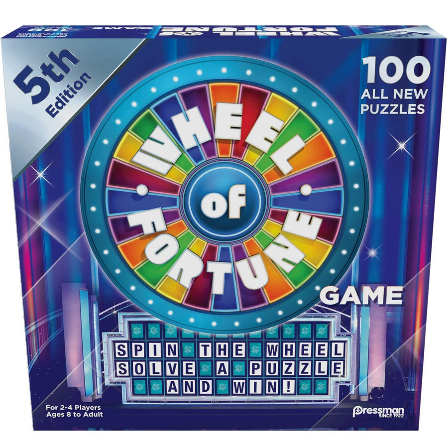 Wheel of Fortune Game: 5th Edition - Spin The Wheel, Solve A Puzzle, And Win by Pressman, 5"
