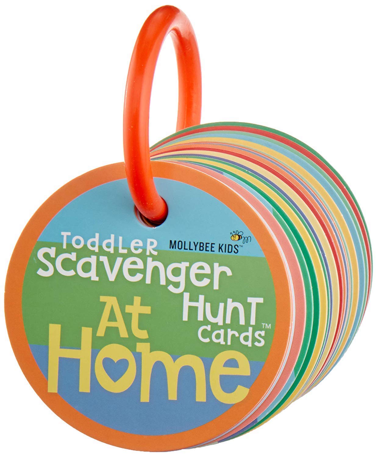 Mollybee Kids Toddler Scavenger Hunt Cooperative Card Game at Home