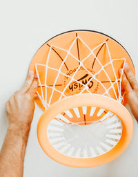 Ceiling Swish: Indoor Mini Basketball Hoop for Kids Toy Game - Includes Basketball Net Backboard and Mini Basketball
