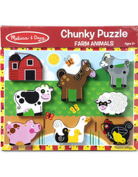 Melissa & Doug Farm Wooden Chunky Puzzle (8 pcs)
