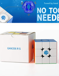 GAN 356 R S, 3x3 Speed Cube Gans 356RS Magic Cube(Stickerless)
