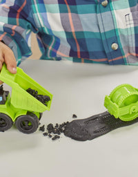 Play-Doh Wheels Gravel Yd Construction Toy with Non-Toxic Pavement Buildin' Compound Plus 3 Additional Colors
