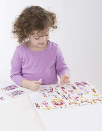 Melissa & Doug Sticker Collection Book: Princesses, Tea Party, Animals, and More - 500+ Stickers
