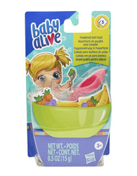 Baby Alive Powdered Doll Food Refill, Includes 5 Doll-Food Packets, 1 Spoon, Toy Accessories for Kids Ages 3 Years Old and Up
