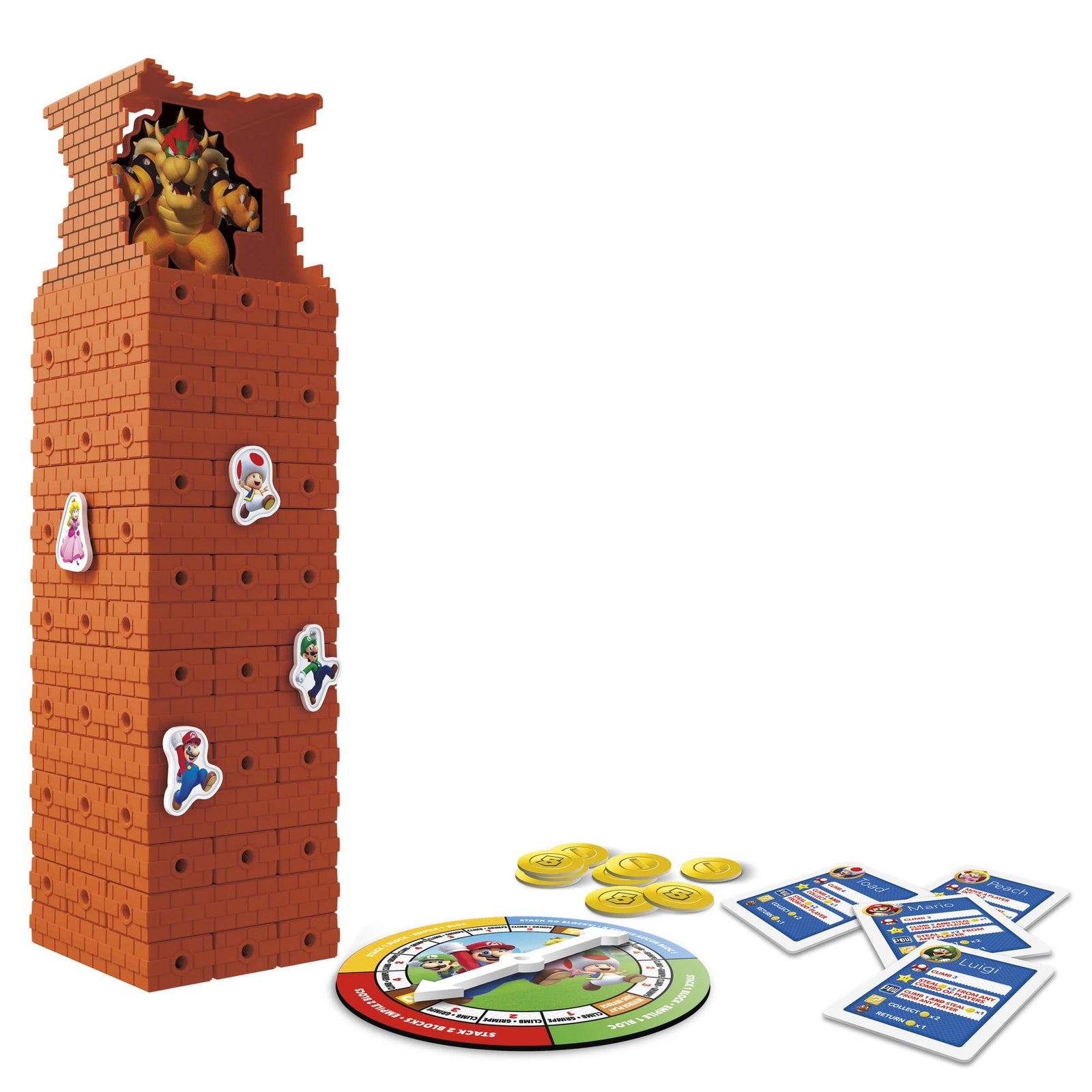 Hasbro Gaming Jenga: Super Mario Edition Game, Block Stacking Tower Game for Super Mario Fans, Ages 8 and Up