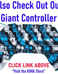 KINIA 8 Pack Fidget Toys Mini Pop It Sensory Controller Toy Fidgets Keychain - Patent Pending - Controller Shaped Keychain Pop It Toy for Kids Children Adults (8 Pack, Controller Multicolor)
