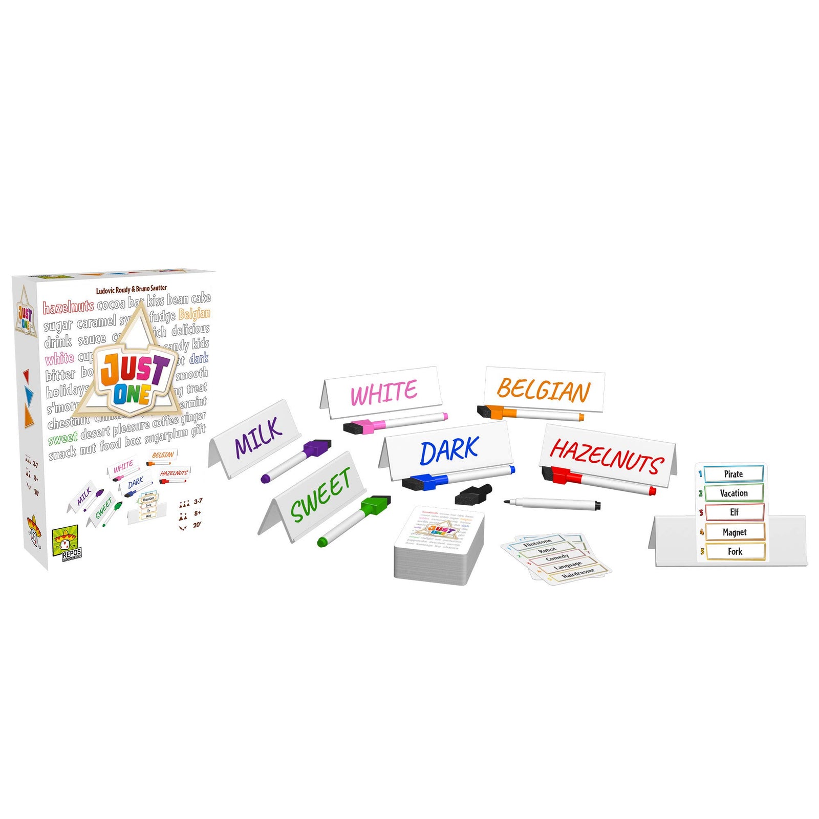 Just One Party Game (White Box) | Cooperative Board Game for Adults and Kids | Fun Games for Family Game Night | Ages 8 and up | 3-7 Players | Average Playtime 20 Minutes | Made by Repos Production