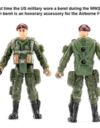 US Army Men and SWAT Team Toy Soldiers Action Figures Playset with Military Weapons Accessories for Kids Boys Girls,12Pcs
